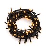 Konstsmide LED Lichterkette, mit Glimmereffekt, 160 bernsteinfarbene Dioden (80 glimmend),