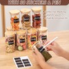 Claplante 10oz Glass Storage Jars with Bamboo Airtight Lids, Set