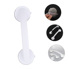 Ipetboom Shower Grab Bars with Powerful Suction Cup Punch Support Handle for Smooth Surfaces for Bathroom Safety and Elderly Assistance