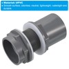 PATIKIL PVC Water Tank Pipe Fitting 1-1/2" ID DN40, Straight