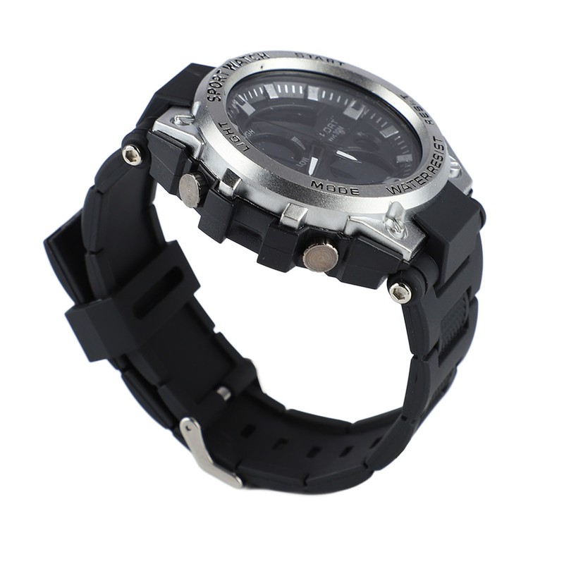 LED Sports Watch Electric Luminous Shook Proof Multi Function Quartz