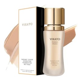 Base Correctora Líquida Cover Hydration De 45 Ml De Vixato