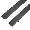 Front Bumper Headlight Trim Panels Black 1 Pair Replacement for