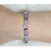 Genuine Botswana Agate Gemstone Bracelet with 6 mm Beads and