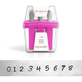 ImpressArt Bridgette Number Metal Stamps Set by ImpressArt Metal Stamps