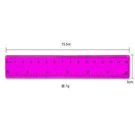 8Pack 6 Inch Colorful Rulers Small Ruler Assorted Colors with Inches and Centimeters Clear Measuring Multi Teaching Materials Drafting Tools and Drafting Kits