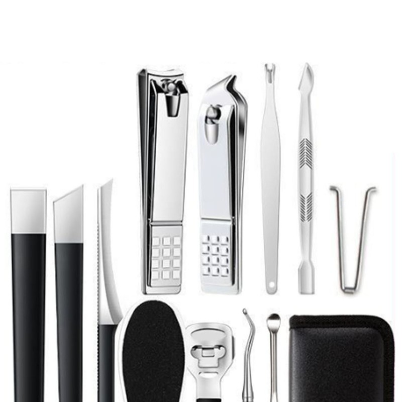 16pcs Pedicure Tools Set Callus Remover Stainless Steel Foot Care