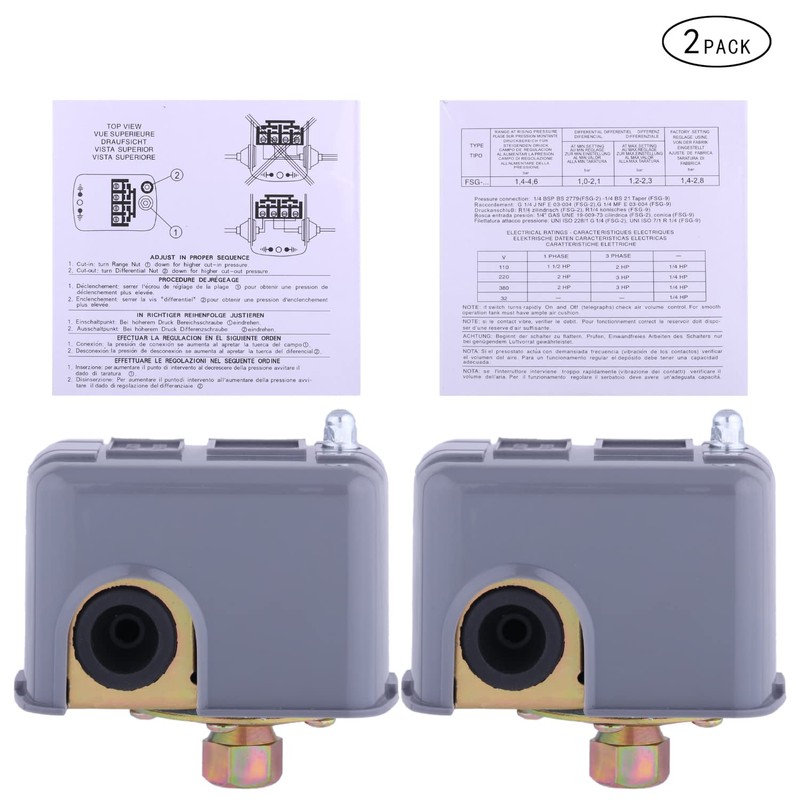 Water Pressure Switch Water Pump Pressure Switch 50/70 Pressure Switch