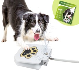 Poofzy Poofzy Dog Water Fountain Step On, Outdoor Dog Water Sprinkler for Large Dogs, Dog Water Toy Dog Sprinkler Paw Activated with Upgrade Copper Valve Set, Easy to Use, Fresh Water to Drink