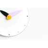 Stephanie Imports Modern Minimalist Purple & Black Wall Clock