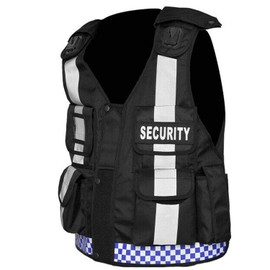 RAC3 Hi Viz Tactical Vest Dog Handler Security, Paramedic, Enforcement, Tac Vest (Black)
