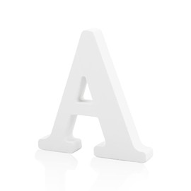 GLADFRESIT 1 Pcs Decorative Wood Letters for Crafts, Standing Letters Alphabet Letters for Children Baby Name Wedding Birthday Party Home Wall Decoration 4"