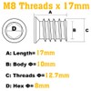 M8 Threaded Inserts for Wood Furniture Screw in Nut Insert