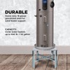Everflow GWHS24 Water Heater Stand, Galvanized Steel, Chrome 24 in.