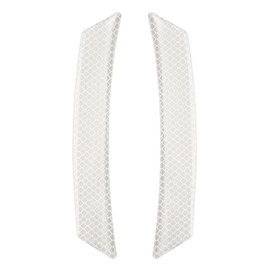 sourcing map 2pcs Car Reflective Trim Side Marker Stickers 6.6" x 1" Automotive Anti-Collision Reflector Guard Strips Car Wheel Eyebrow Bump Protector for Car SUV Pickup Truck, White