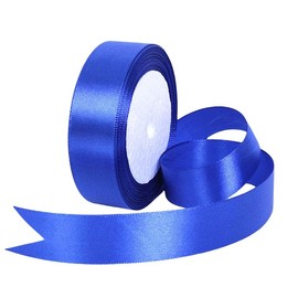 20mm Royal Blue Satin Ribbon 22M ，Fabric Hair String Ribbon for Craft, Flower Bouquets, Gift Wrapping, Wedding, Bow Making and Valentines Christmas Decoration