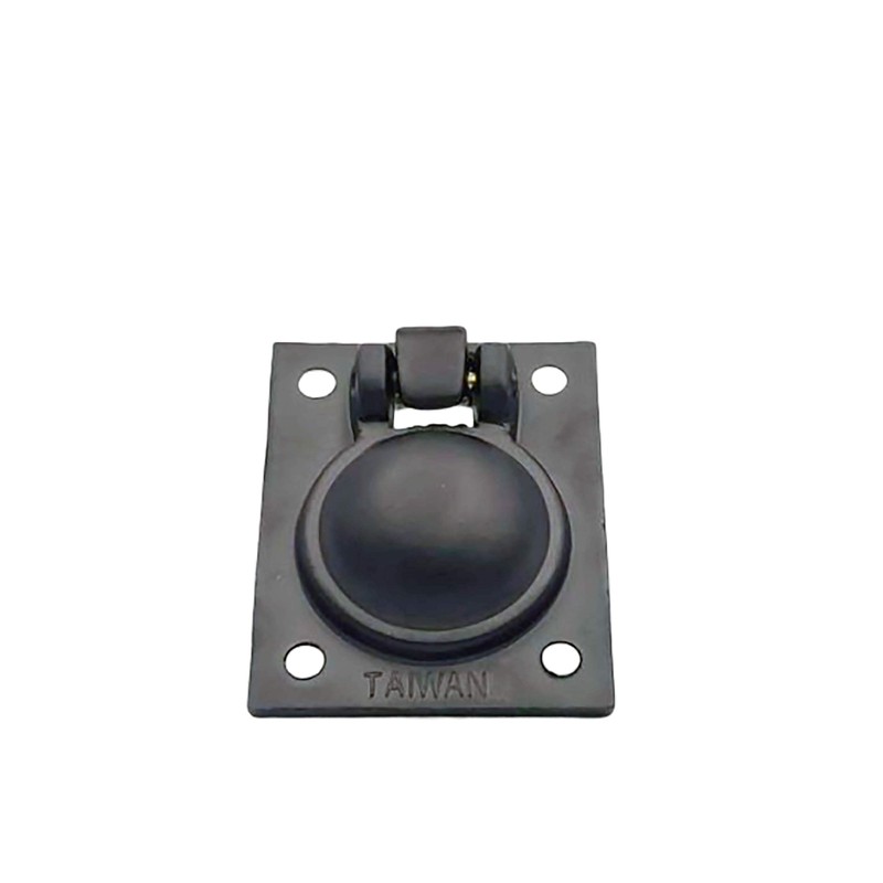 QCAA Solid Brass Flush Ring Pull, 36.5 x45 mm, Matte