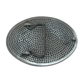 CTM® Women's Western Rose Belt Buckle, Silver