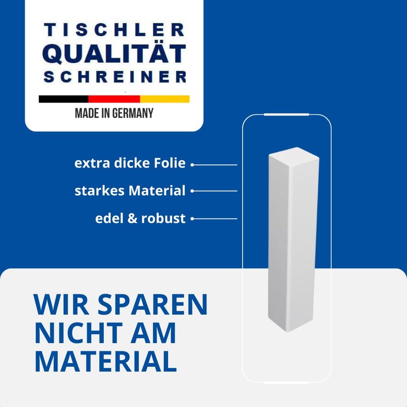 Universal Skirting Board Corner Tower MDF White (without Bevel) 105