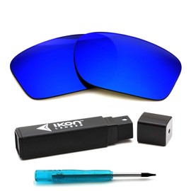 IKON LENSES Polarized Compatible Replacement for Oakley Twoface (OO9189) Sunglasses - Deep Blue Mirror (Polarized)
