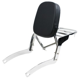 YHMOTO Rear Backrest Sissy Bar with Luggage Rack For Yamaha XV250 XV125 Virago 250 Virago 125