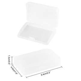 ZYAMY 16PCS GBA Transparent Protective Game Cartridge Cases Storage And Dustproof Covers Used For Storing Screws Hair Clips Necklaces Earrings Keychains Small Parts