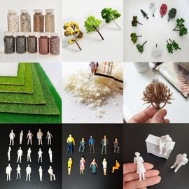 Architectural Model Materials, Landscaping, Miniature, Terrarium Collection / 건축 모형 재료 조경 미니어처 테라리움 모음