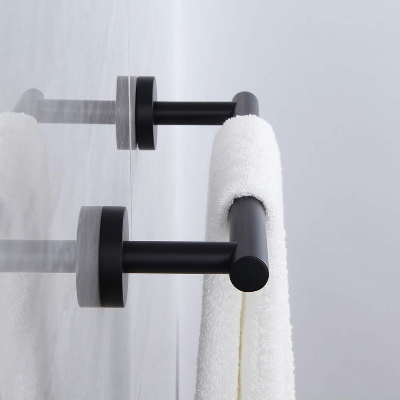 Matte Black Hand Towel Bar SUS 304 Stainless Steel 12-Inch