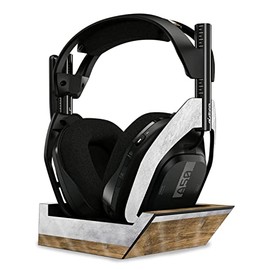 MightySkins Glossy Glitter Skin Compatible with Astro A50 Wireless Headphones + Base Station (Gen 4) - Concrete Wood | Protective, Durable High-Gloss Glitter Finish | Easy to Apply | Made in The USA