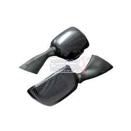 Generic Suzuki Hayabusa Mirrors, Carbon Fiber Look, Easy Install, Left & Right, 11 cm x 29 cm x 1 cm