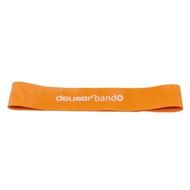 Deuser Band Plus Orange Strong - Resistance Band/Physio Band, Vegan, Made in Germany Fitness Bands, Exercise Band for Strength Training, Fitness, Yoga, Pilates, Occupational Therapy, Physiotherapy