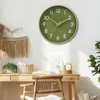 Mosewa Wall Clock 8 Inch, Battery Operated Silent Non-Ticking Modern