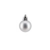 Plastic Christmas Baubles Silver – Pack of 24 Diameter 3