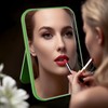 Yafmcy 8 Inch Desktop Makeup Mirror, Foldable Portable Princess Mirror