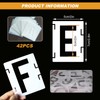 2 Inch Letter Stencils for Painting, 42pcs Letter Alphabet Number