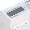 7 Digit LCD Electric Energy Meter 35mm DIN Rail Mounting