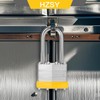 HZSY Padlocks Keyed Alike, Pack of 24, Laminated Steel Keyed