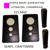 Sears Craftsman 139.53753 3 button Garage Door Opener remote Control
