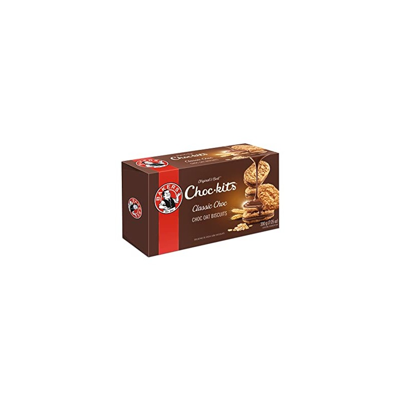 Bakers Choc Kits Original | 200g/7oz | Chocolate | Oat