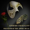 HyperFun Phantom of The Opera Mask and Silk Necktie Set