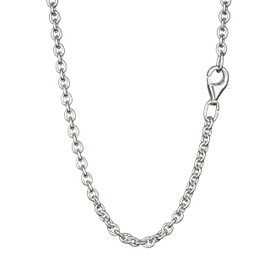 NKlaus Anchor Chain 925 Silver (38 cm - 80 cm) Round Women's Necklace Width: 2.5 mm Silver Chain, Sterling Silver