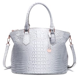 Makcr Joacbv Women Purse Satchel Bag Long Crossbody Classy Tote Bag Top Handle Vegan Leather Ladies Handbags Embossed Pattern