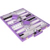 Crazy Games Backgammon Set - Classic Purple Large 18 Inch