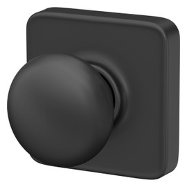 Schlage F10 PLY 622 LFL Plymouth Door Knob with Laflin Trim, Hall & Closet Passage Lock, Matte Black