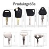 HiSport 7 Piece Equipment Key Set Compatible with Various Excavators,