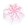 ThreeH Elegant Arch Umbrella Windproof Thick Transparent Cherry Cute Design