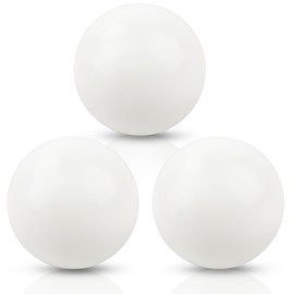 Kugliwa 3 Packs 57 mm Bocce Pallino Replacement Bocce Ball Game White Bocce Pallino Balls for Kids Adults Outdoor Family Games Beach