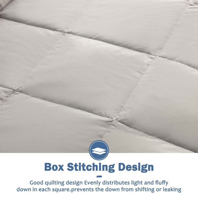 Dafinner Feather Down Fibers Blanket California King Size, Extra Lightweight