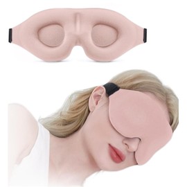 Side Sleep Eye mask -3D contourless Eye Pressure - Easy to Adjust Ultra-Comfortable Advanced Blackout Sleep mask, Suitable for Men and Women Night Sleep, Travel, nap Eye mask