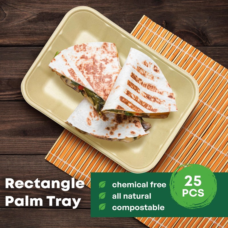 DISPOSABLE GREEN® | 24 cm x 18 cm Rectangle Tray